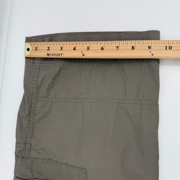 Columbia Capris Women 10 Green Pants Outdoor Lightweight Cotton Pockets 90s Y2K - Picture 10 of 11